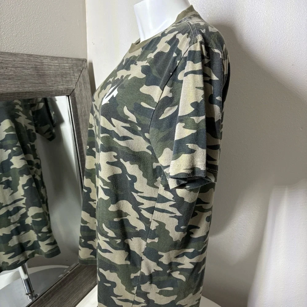 True Religion Green Camouflage Short Sleeve Tee